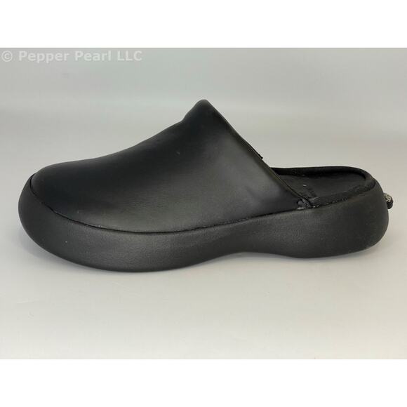 Women's Size 5 Black Comfort Clog Mule Slip Water Resistant Soft Science Juniors - Picture 5 of 11